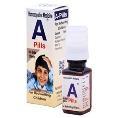 A Pills 10gm Homeopathic Globules For Enuresis Bed Wetting And Involuntary Urination In Children Homeo Lab