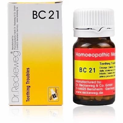 BC 21 20gm Best Homeopathic Medicine For Teething Troubles Cuts Teeth Easily Improves Appetite Digestion Body Building Reckeweg