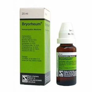 Bryorheum Drops(G) 20ml Best Homeopathic Medicine Relieves Muscular Joint Pains & Swelling Stiffness Back Pain Schwabe