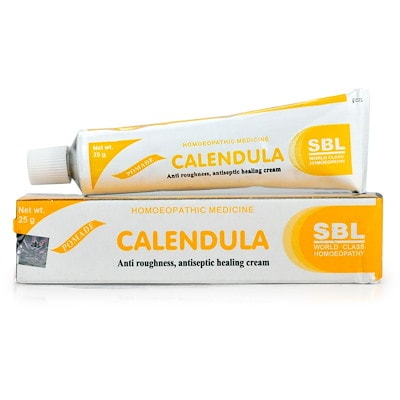 Calendula Ointment 25gm Homeopathic Medicine For Cuts External Bruises Injuries Scalds Antiseptic Agent SBL