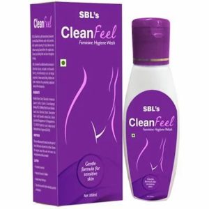 Clean Feel Feminine Hygiene Wash 100ml Best Homeopathic Medicine Feminine Hygiene Wash, Gentle Formula For Sensitive Skin SBL