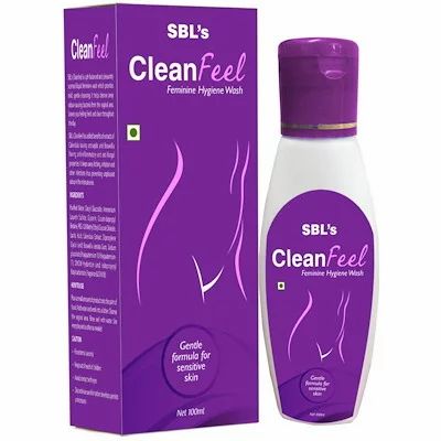 Clean Feel Feminine Hygiene Wash 100ml Best Homeopathic Medicine Feminine Hygiene Wash, Gentle Formula For Sensitive Skin SBL