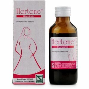 Hertone 100ml Best Homeopathic Tonic For Menstrual Problems Fibroid Ovarian Cyst Mood Swings Fatigue Constipation Schwabe