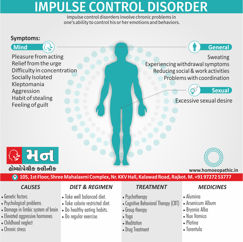 Impulse Control Disorder Definition Symptoms Cause Diet Regimen Homeopathic Medicine Homeopath Treatment In Rajkot India