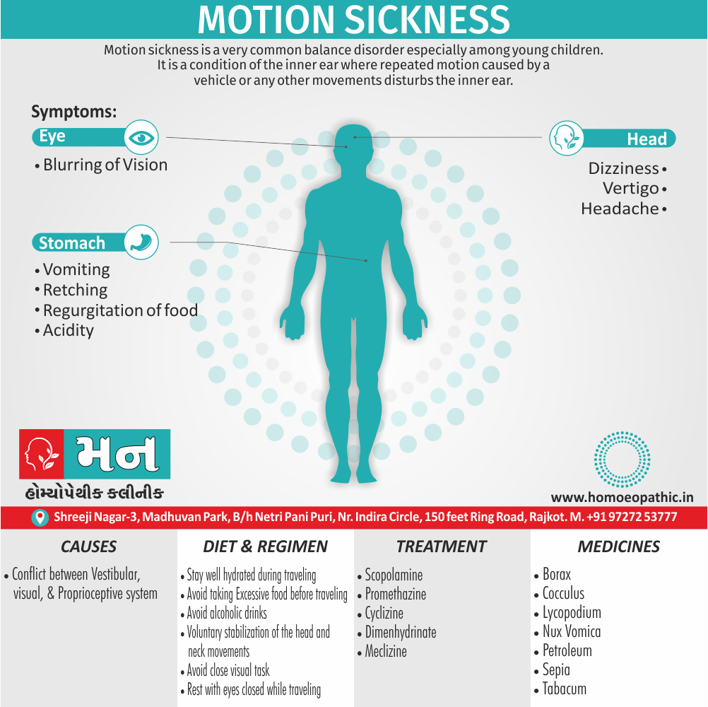 Motion Sickness Cause Diet Homeopathic Medicine Treatment Homeopathy Doctor Clinic in Rajkot Gujarat India