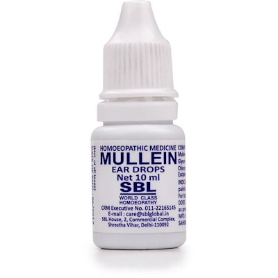 Mullein Ear Drops 10ml Best Homeopathic Drops For Earache Wax And Ear Obstruction SBL