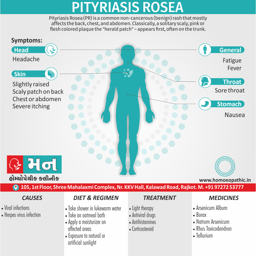Pityriasis Rosea Definition Symptoms Cause Diet Regimen Homeopathic Medicine Homeopath Treatment In Rajkot India