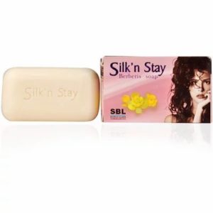 Silk'n Stay Berberis Soap 75gm Best Homeopathic Medicine Clears Complexion By Removing Pimples And Acne SBL