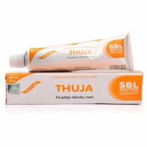 Thuja Ointment 25gm Best Homeopathic Medicine For Warts Polypus Corns Brown Spots Eruptions SBL