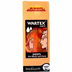 Wartex Forte Drops Medisynth 30ml Best Homeopathic Medicine For Internally For All Types Of Warts & Corns Callosities Pain In Corns